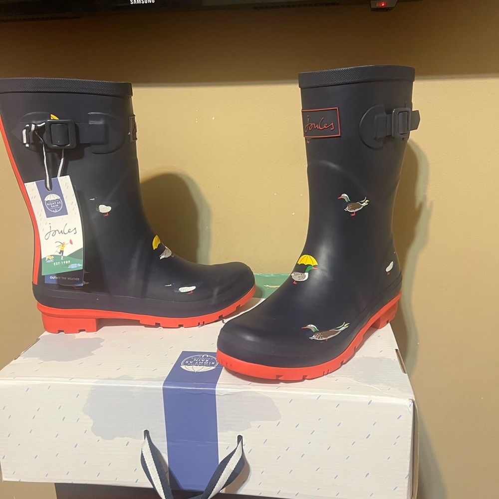 Joules brand new (out of the box) rain boots.
